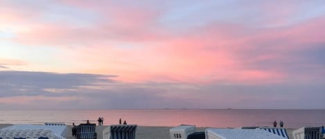 Vlak bij het strand
