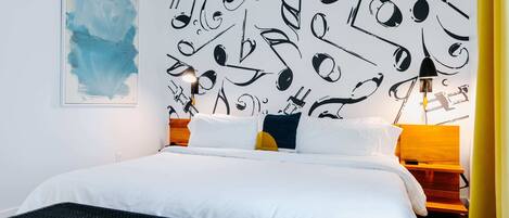 1 chambre, literie de qualité supérieure, fer et planche à repasser