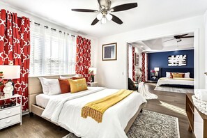 6 habitaciones, escritorio, tabla de planchar con plancha y wifi 