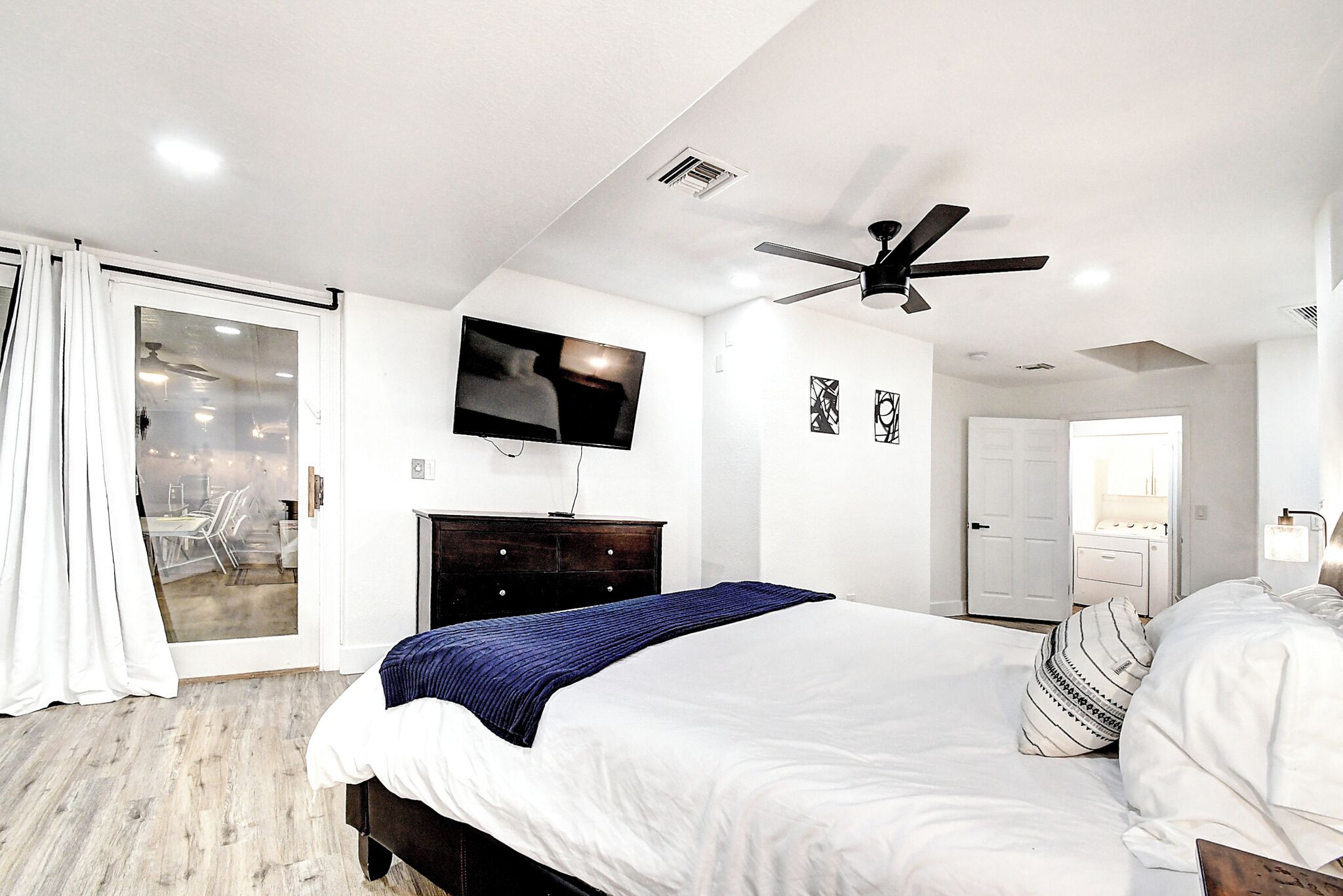 9 bedrooms, memory foam beds, iron/ironing board, WiFi (free)
