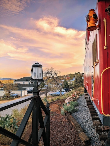 Stay in a REAL train car in historic Virginia City, NV!