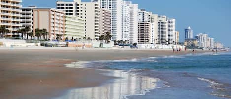 Sun loungers, beach towels