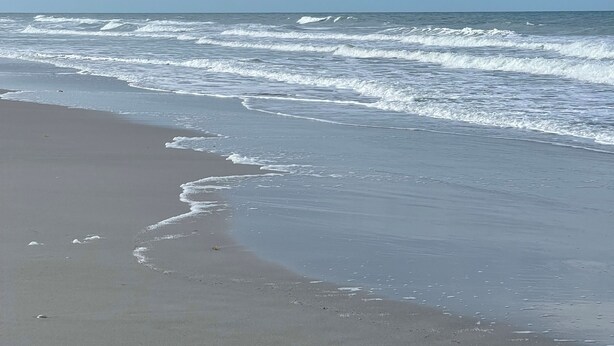 A beach with waves approaching the shore. - 🏝Beaches, Nature Sanctuaries, and Rockets with plenty of room for a family. (Palm Bay)