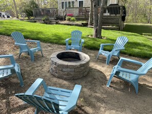 Terrace/patio - Coastal Cape Hideaway - Outdoor Shower & Fire-pit! (Mashpee)