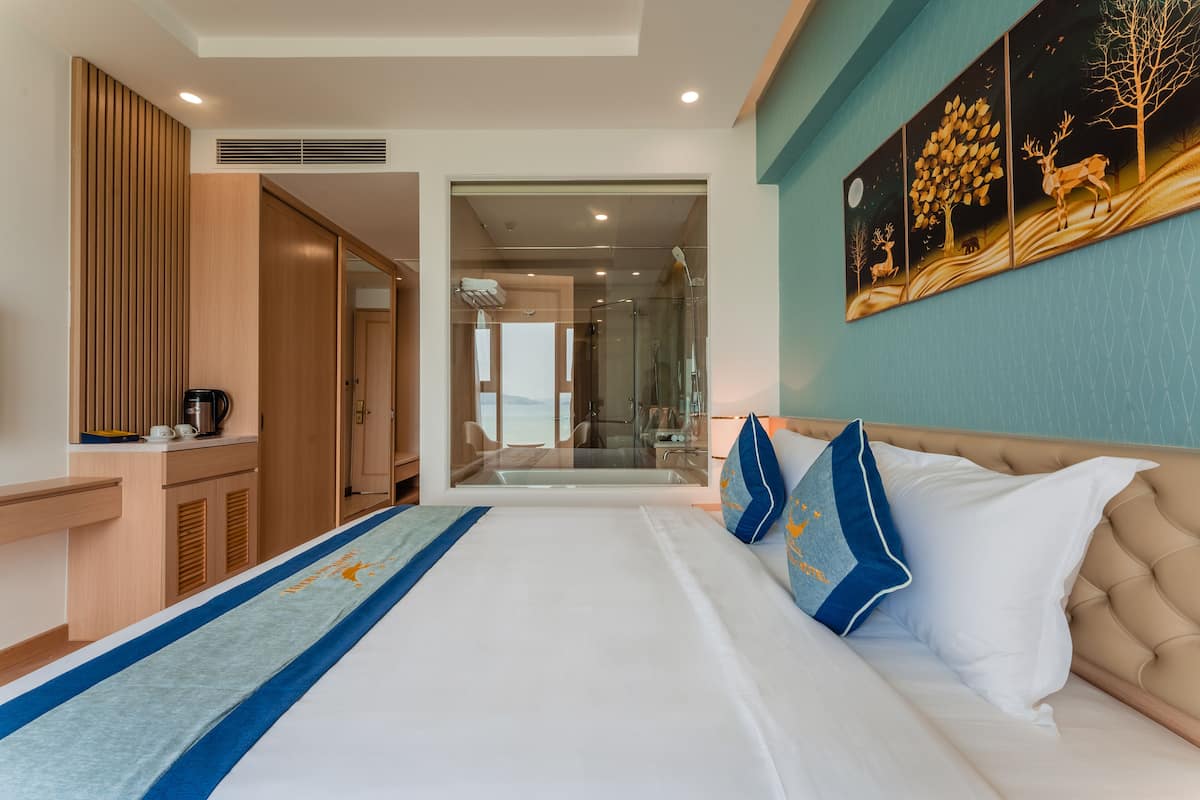Premium bedding, memory-foam beds, free minibar items, in-room safe