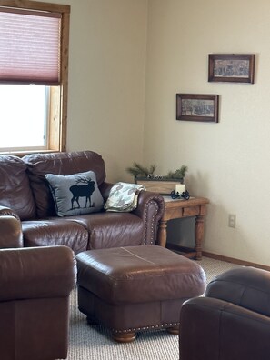 Smart TV, DVD player, table football, books