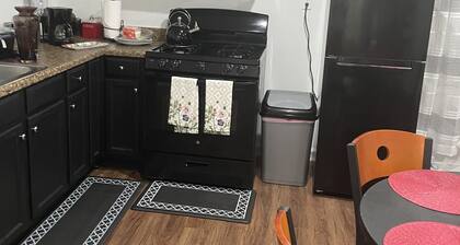Basement Apartment with Bedroom kitchen living room & full Bathroom