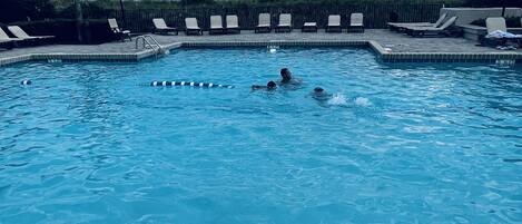Indoor pool, outdoor pool