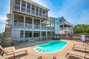 Pool - 1618 - Dune Buggy, Spacious 6-Bedroom Home in Corolla, NC, private pool (Corolla)