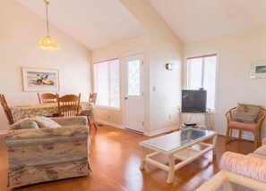 TV, DVD player, stereo - 1838 - Paradise Suite, a spacious 2-bedroom condo in Corolla, NC (Corolla)