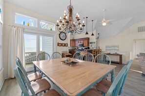 Dining - 2820 - Dabbling Duck, Fun Duck vacation home with panoramic sound views and breathtaking sunsets (Duck)