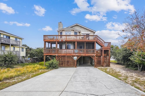 2840 - Turtle-ly Relaxed, Pet Free Oceanside Home in Carolina Dunes with Private Pool & Hot Tub