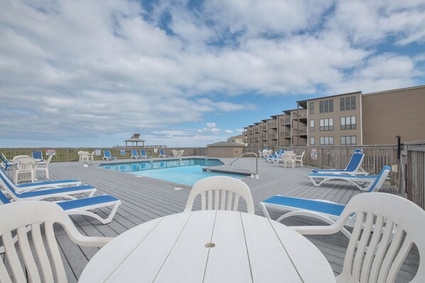 Pool - 3186 - The Gathering Place, OBX Condo w/ Oceanview - 2 Minute Walk to the Beach! (Duck)