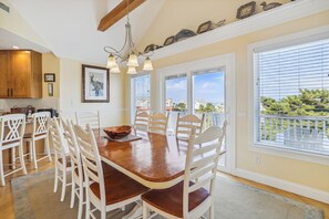 Dining - 3675 - Seaducktion, Beautiful pet friendly home with private saltwater pool, hot tub, and more (Duck)