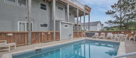 A heated pool
