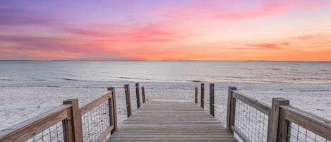 Vlak bij het strand