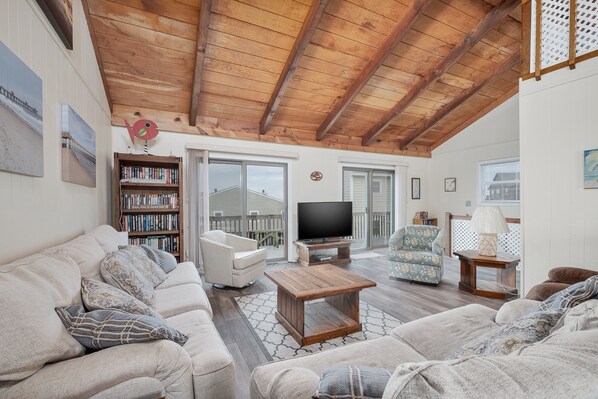 TV, DVD player, books, stereo - 5793- Beachy Keen, Just steps to the ocean with direct beach access and no major roads to cross (Nags Head)