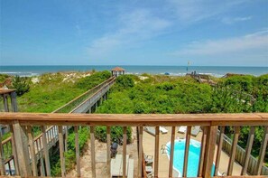 Pool - 1366 - Whale Spray, Corolla, NC 5 bed 4 bath, oceanfront, private pool, up to 16 guests. (Corolla)