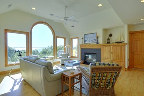 TV, fireplace, DVD player, foosball