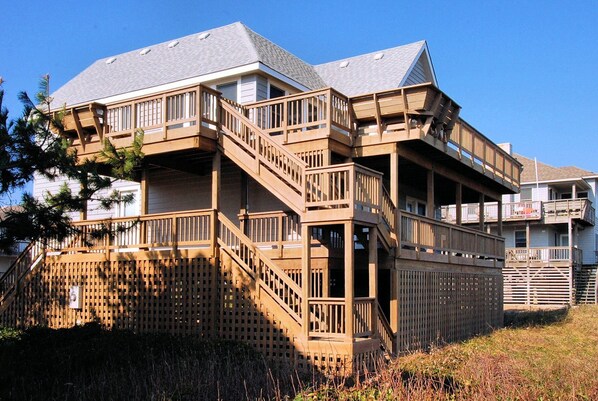 Exterior - 2408 - Herring Gull, A beautiful oceanfront Outer Banks vacation home located in the town of Duck (Duck)