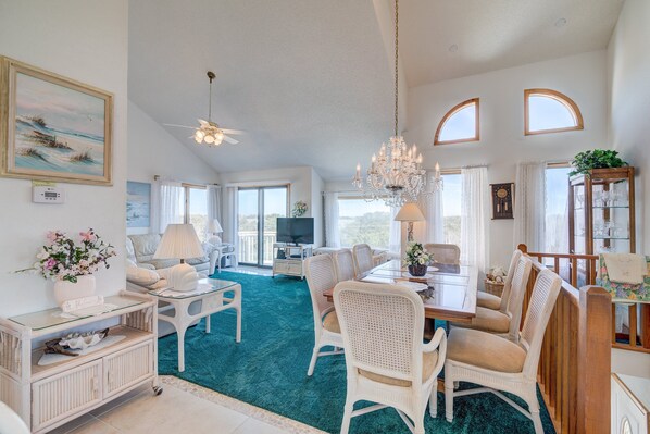 TV, DVD player, stereo