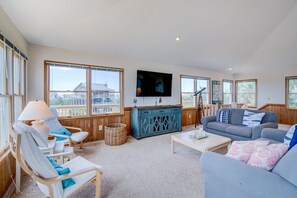 电视、DVD 播放器、书、影片库