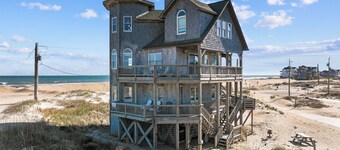 7014- Sandcastle by the Sea - Oceanfront Rodanthe | Panoramic Views | Hot Tub