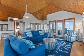 TV, DVD player, books