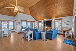TV, DVD player, books - 2410 - Come Sail Away - Steps to the Sand | Oceanfront Duck Retreat (Duck)