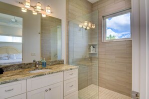 Bathtub, hair dryer, bidet, towels