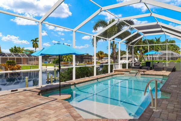 A heated pool