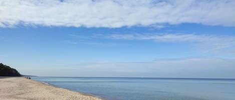 Vlak bij het strand