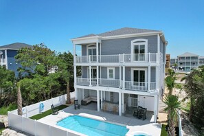 Exterior - Heels in the Sand at Ocean Isle beach, Custom home with Heated Pool and Elevator (Ocean Isle Beach)