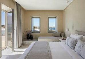 Camera Comfort, idromassaggio, vista mare | 1 camera, minibar, una cassaforte in camera, una scrivania