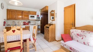 Interior - 150m from ski slopes, Ground floor, terrace, parking, tv, 27m², Valloire (Valloire)