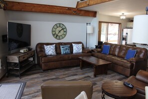 Smart TV, table football, ping pong