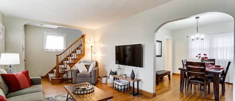 TV connectée, cheminée