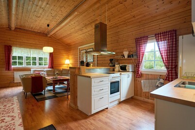 Accommodation in the forest by the lake. Come and visit us in Sweden