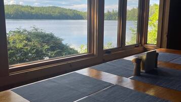 Vue depuis lâhĂ©bergement