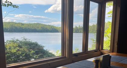 Secluded lakefront cottage with private beach LAKES REGION, DENMARK MAINE