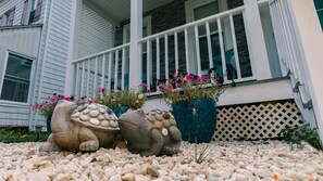 Exterior detail - 3-BR house walk to beach, shopping, bars, NYC train. 6-beach passes & 4-bikes. (Asbury Park)