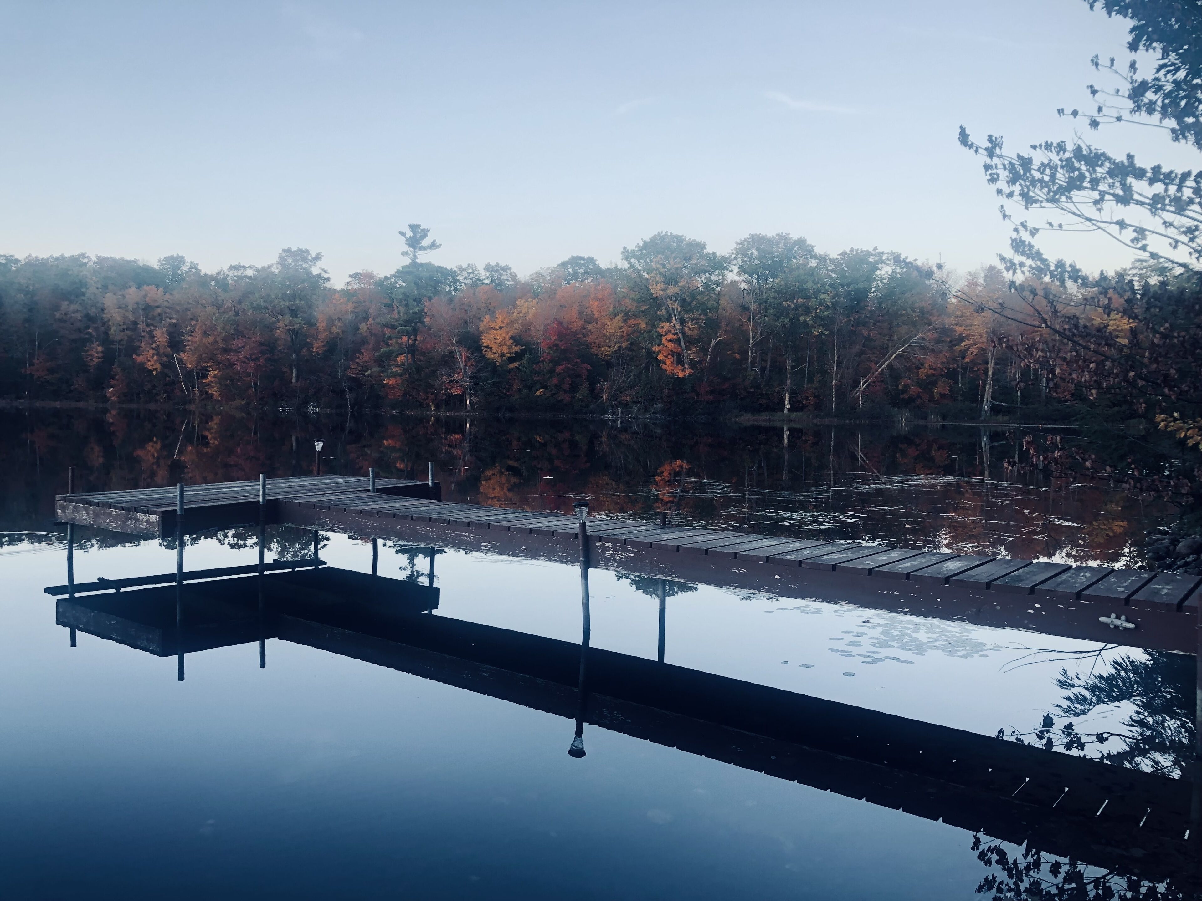 Secluded cabin on a lake, right on snowmobile trail