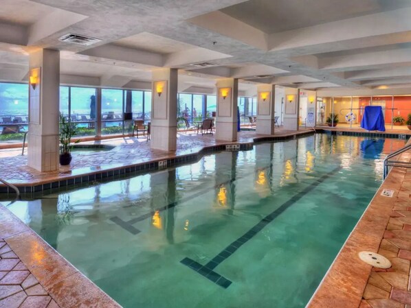 Indoor pool, outdoor pool