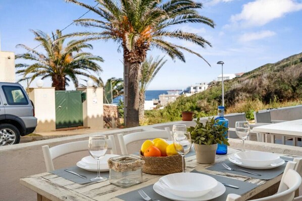 Outdoor dining - Mesquida 9 - Charming apartment - Free WiFi (Sa Mesquida)