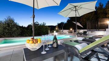 A heated pool