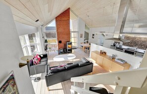 Fireplace - Nice home in Otterup with kitchen (Otterup)