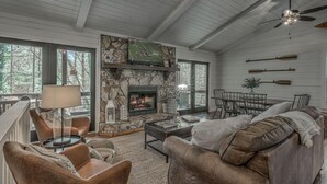 House, 3 Bedrooms | Living room - Majestic by Nature By Escape to Blue Ridge (Morganton)