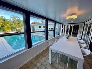 Dining - 4Bed/3Bath Heated Pool w/Tiki Bar, Steps to Beach! (Cocoa Beach)