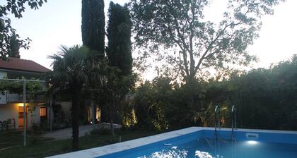 Charming two bedroom chalet with the pool and vineyard