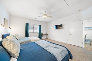 3 habitaciones, escritorio, tabla de planchar con plancha y wifi gratis 